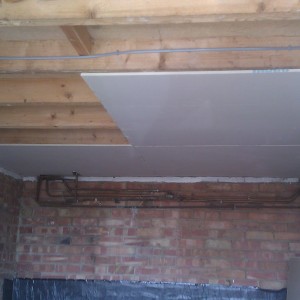 Replace ceiling plasterboard with new one and skim/per sqm | ML ...